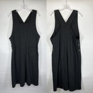 Vintage Studio Ease Gray Jumper Overall Dress Size 12